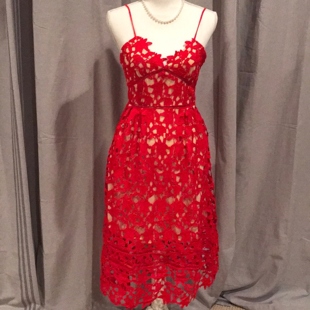 HOST PICK 💃🏻 Beautiful Red Lace Lined Dress